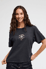RVCA The Star Easy Moteriški Marškinėliai | Washed Black | Surfwax