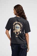 RVCA The Star Easy Moteriški Marškinėliai | Washed Black | Surfwax
