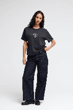RVCA The Star Easy Moteriški Marškinėliai | Washed Black | Surfwax