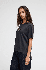 RVCA The Star Easy Moteriški Marškinėliai | Washed Black | Surfwax