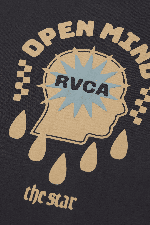 RVCA The Star Easy Moteriški Marškinėliai | Washed Black | Surfwax