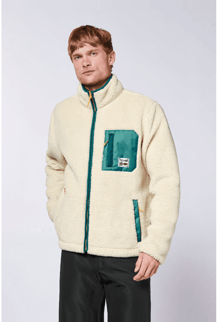 Chiemsee Sherpa Men's Fleece Jacket | Birch | Surfwax