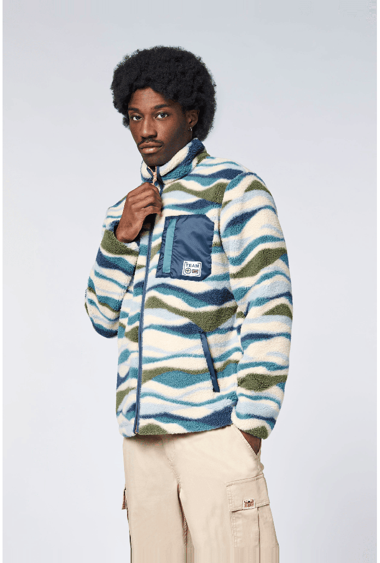 Chiemsee Sherpa Men's Fleece Jacket | Hydro | Surfwax