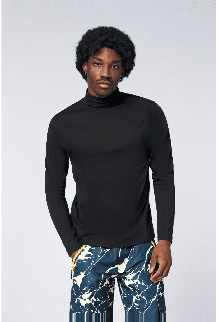 Chiemsee Turtleneck Men's Thermal Turtleneck | Black | Surfwax