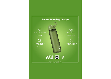 Ion8 Leak Proof Slim 500ml | Leak-Proof Water Bottle | Surfwax