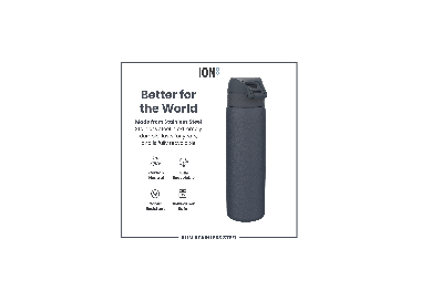 Ion8 Leak Proof Slim Water Bottle Bpa Free, 600ml  | Surfwax
