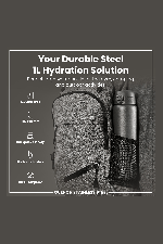 Ion8 Leak Proof Slim 1000ml | Stainless Steel Water Bottle | Surfwax