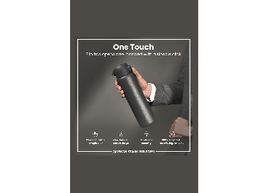 Ion8 Leak Proof Slim 1000ml | Stainless Steel Water Bottle | Surfwax