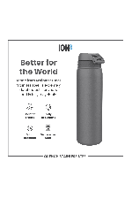 Ion8 Leak Proof Slim 1000ml | Stainless Steel Water Bottle | Surfwax