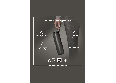 Ion8 Leak Proof Slim 1000ml | Stainless Steel Water Bottle | Surfwax