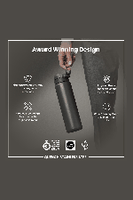 Ion8 Leak Proof Slim 1000ml | Stainless Steel Water Bottle | Surfwax