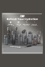 Ion8 Leak Proof Slim 1000ml | Stainless Steel Water Bottle | Surfwax
