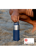 Ion8 Roam Insulated Steel Bottle 835ml | Stainless Steel Flask | Thermal Water Bottle | Travel Bottle | Midnight Blue | Surfwax