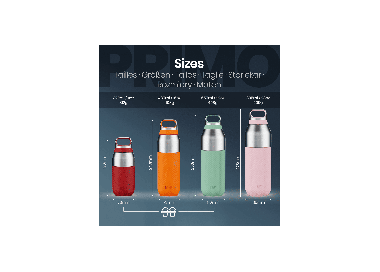Ion8 Roam Insulated Steel Bottle 835ml | Stainless Steel Flask | Thermal Water Bottle | Travel Bottle | Forest Green | Surfwax