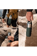 Ion8 Roam Insulated Steel Bottle 835ml | Thermal Water Bottle | Travel Bottle | Starlight White | Surfwax