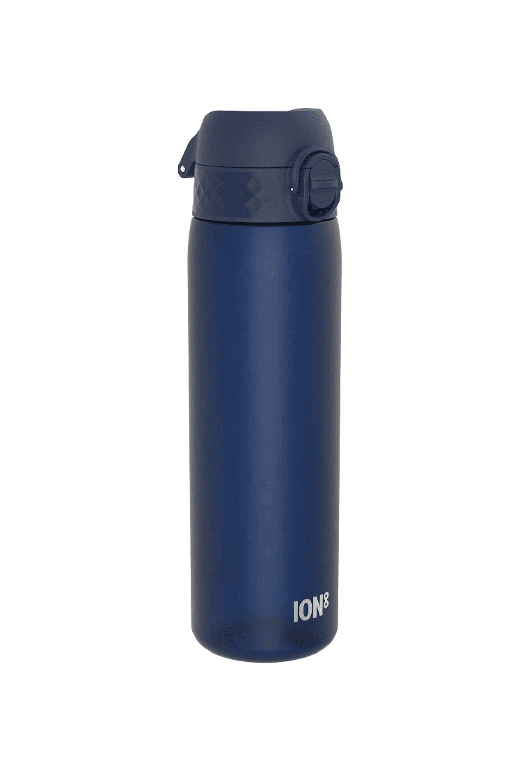 Ion8 Leak Proof Slim Water Bottle 500ml | Leak Proof Bottle | BPA Free Bottle | School And Sports Bottle | Navy | Surfwax