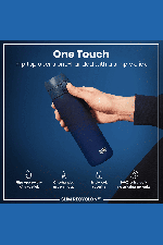 Ion8 Leak Proof Slim Water Bottle 500ml | Leak Proof Bottle | BPA Free Bottle | School And Sports Bottle | Navy | Surfwax