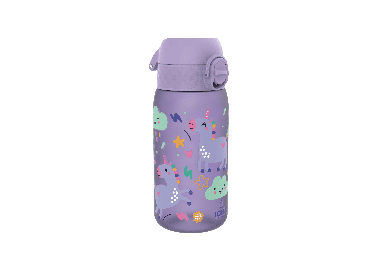 Ion8 Pod Leak Proof Kids Water Bottle 350ml | Leak Proof Bottle | BPA Free Bottle | Purple Unicorns | Surfwax