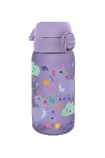 Ion8 Pod Leak Proof Kids Water Bottle 350ml | Leak Proof Bottle | BPA Free Bottle | Purple Unicorns | Surfwax