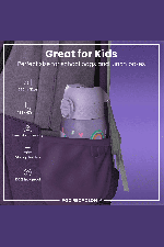 Ion8 Pod Leak Proof Kids Water Bottle 350ml | Leak Proof Bottle | BPA Free Bottle | Purple Unicorns | Surfwax