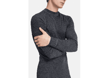 Thermowave Merino Warm Active Men's Thermal LS Shirt | Black Melange | Surfwax