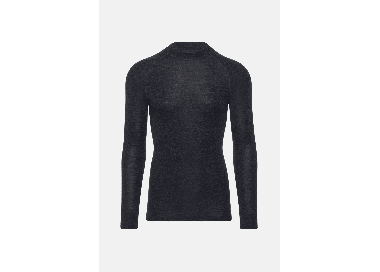 Thermowave Merino Warm Active Men's Thermal LS Shirt | Black Melange | Surfwax