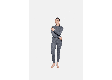 Thermowave Merino Warm Active Women's Thermal LS Shirt | Black Melange | Surfwax