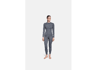 Thermowave Merino Warm Active Women's Thermal LS Shirt | Black Melange | Surfwax
