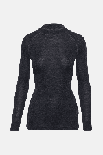 Thermowave Merino Warm Active Women's Thermal LS Shirt | Black Melange | Surfwax