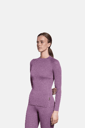 Thermowave Merino Warm Active Women's Thermal LS Shirt | Ruby | Surfwax