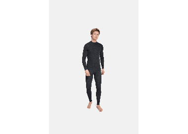Thermowave Merino Warm Active Men's Thermal Pants | Black Melange | Surfwax