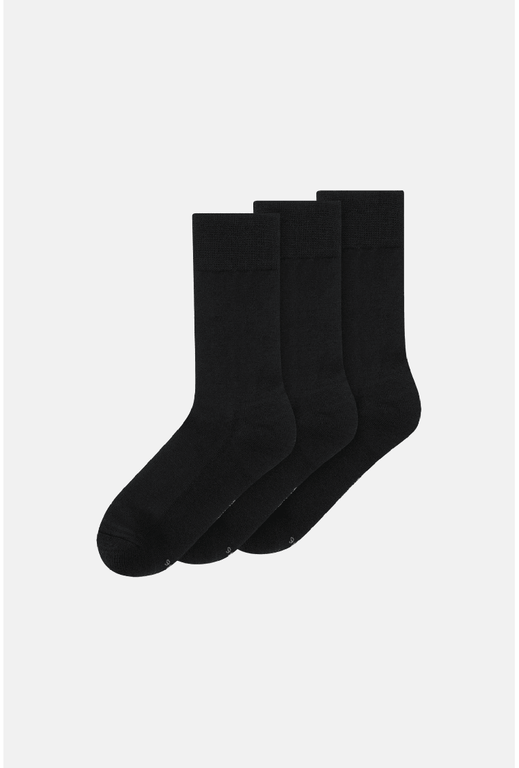 Thermowave Everyday Light Wool Socks 3 Pack | Black | Surfwax