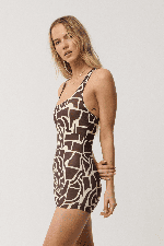 RipCurl Search Series Short Jane Women's Swimsuit | Brown | Surfwax