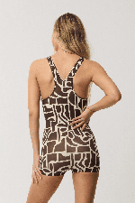 RipCurl Search Series Short Jane Women's Swimsuit | Brown | Surfwax