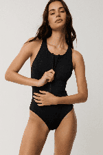 RipCurl Search Series Carbon Smart Women's One Piece Swimsuit | Black | Surfwax