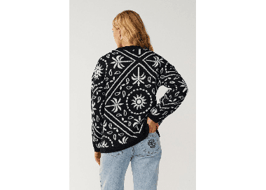 RipCurl Bossa Nova Bandana Women's Knit Crew | Black | Surfwax