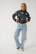 RipCurl Bossa Nova Bandana Women's Knit Crew | Black | Surfwax