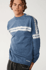 RipCurl Archive Twu Stripe Men's Crew Knit | Bluefin | Surfwax