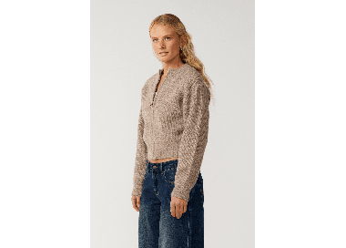 RipCurl Venture Women's Zip Thru Cardigan | Mocha | Surfwax