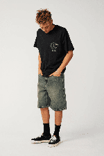 RipCurl Archive Dirty Denim Walkie 23 Men's Walkshorts | Dirty Mid Blue | Surfwax