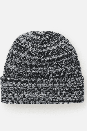 RipCurl Classic Jacquard Tall Men's Beanie | Black | Surfwax
