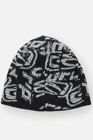 RipCurl Archive Revo Skull Men's Beanie | Black/Grey | Surfwax