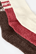 RipCurl Icons Of Surf Women's Socks 3 Pack | Maroon | Surfwax
