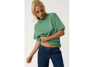 RipCurl Search Series Vaporcool Moteriški Marškinėliai | Dusty Green | Surfwax