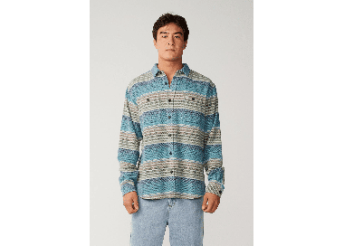 RipCurl Classic Surf Baja Men's Flannel Shirt | Dusty Jade | Surfwax