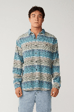 RipCurl Classic Surf Baja Men's Flannel Shirt | Dusty Jade | Surfwax
