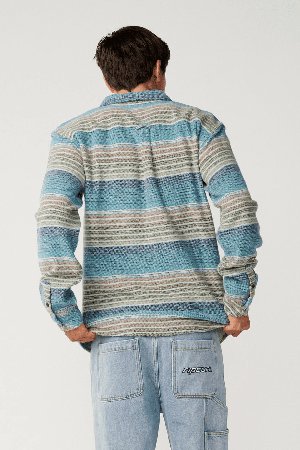 RipCurl Classic Surf Baja Men's Flannel Shirt | Dusty Jade | Surfwax