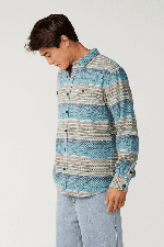 RipCurl Classic Surf Baja Men's Flannel Shirt | Dusty Jade | Surfwax