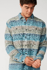 RipCurl Classic Surf Baja Men's Flannel Shirt | Dusty Jade | Surfwax