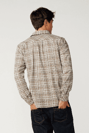 RipCurl Search Series Solucellair Men's Flannel Shirt | Storm Grey | Surfwax